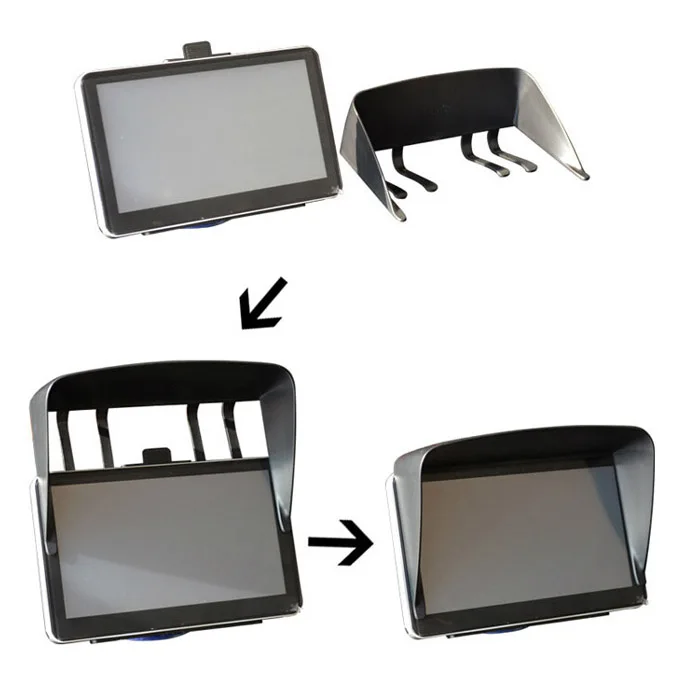 7 дюймовый автомобильный солнцезащитный козырек с GPS антибликовый защитный