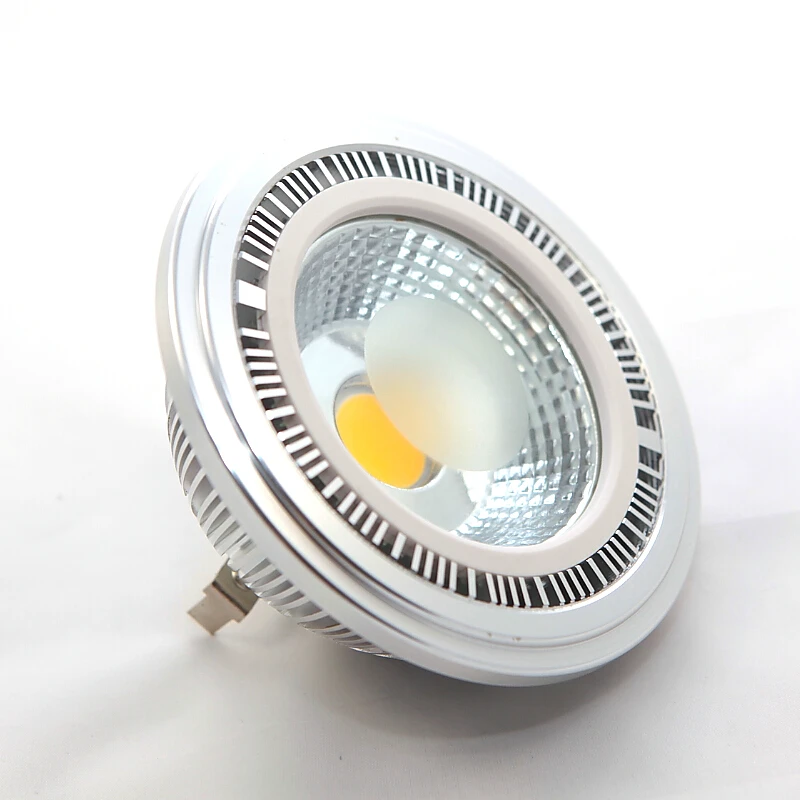 Оптовая фабричная цена настраиваемой светодиодной лампы COB 15W AR111 Light GU10 100-240VAC High Lumens Bridgelux Power QR111 ES111.