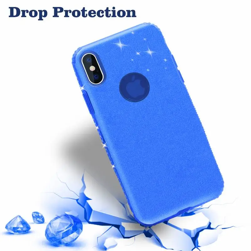 Ascromy чехол для телефона iPhone 8 8Plus X 10 7 Plus Роскошный Блестящий горный хрусталь