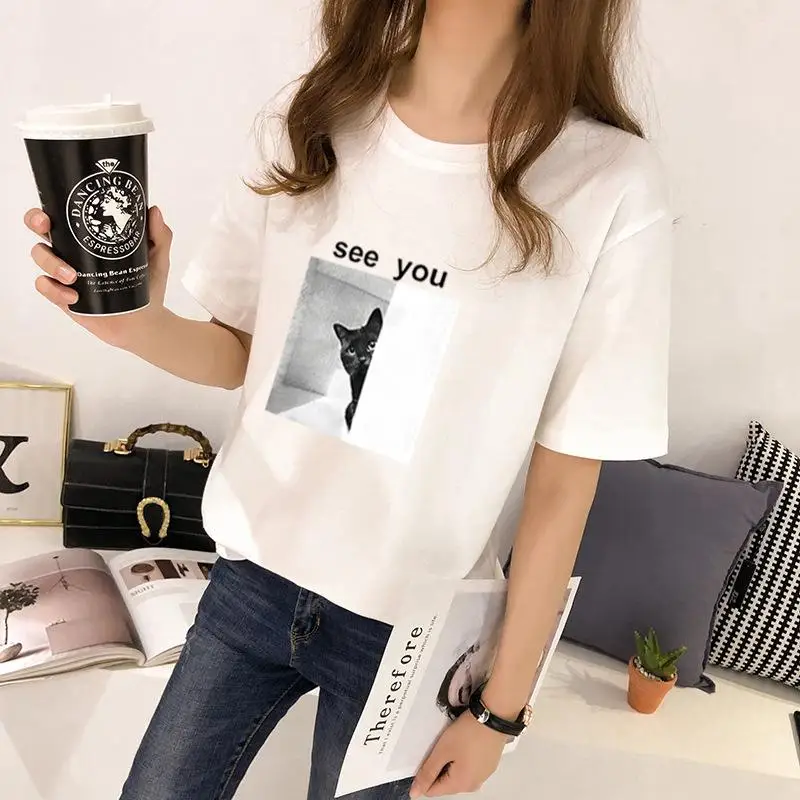 Фото 2019 Новый Yfashion Женский Повседневный свободный круглый воротник универсальные 2019 Новый Yfashion Женский Повседневный свободный круглый воротник универсальные