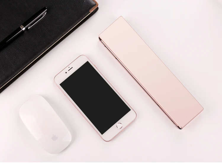 BASIX Мини Беспроводная Bluetooth клавиатура алюминиевая тонкая для Windows Android IOS ПК