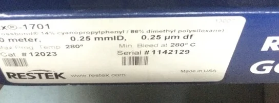 

Restek US Rtx-1701 Column 12023 30x0.25x0.25