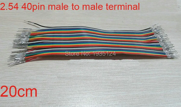 5pcs 20cm Pre-Wired 40pin male to Crimp Contact Terminal Socket Power Cable Jumper Wire Dupont | Обустройство дома
