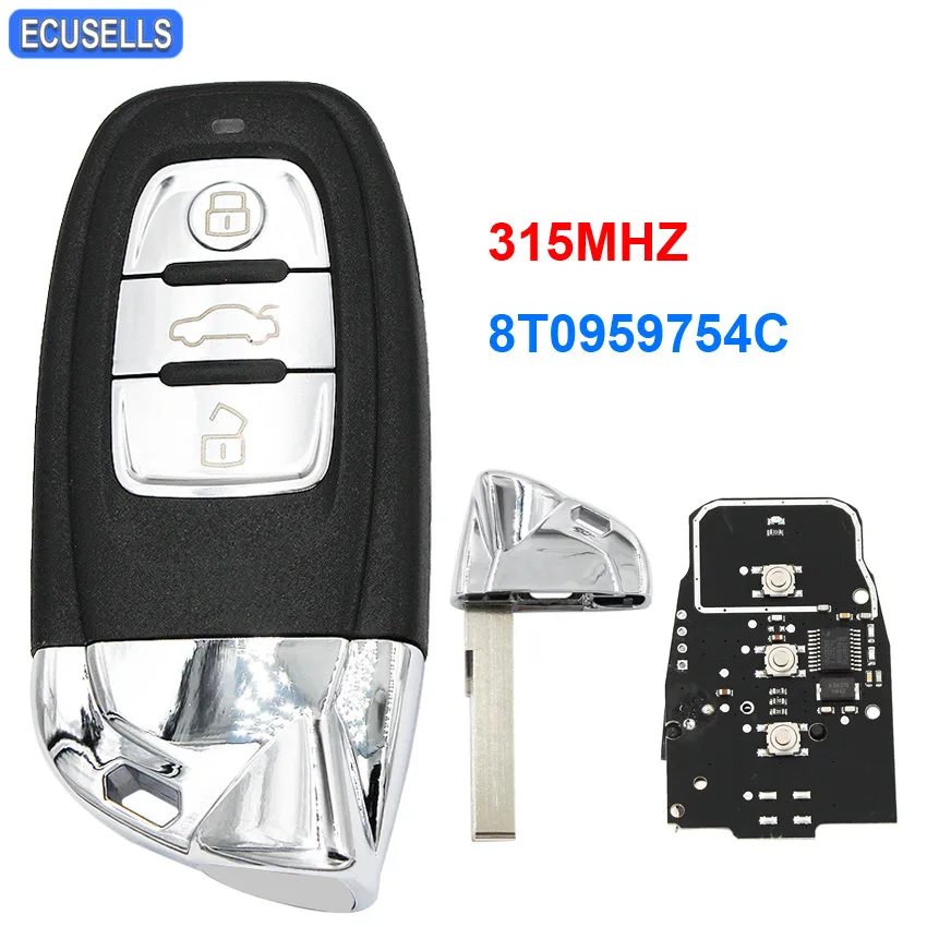 3 кнопочный модифицированный умный дистанционный Автомобильный ключ 315 МГц Fob 8T0
