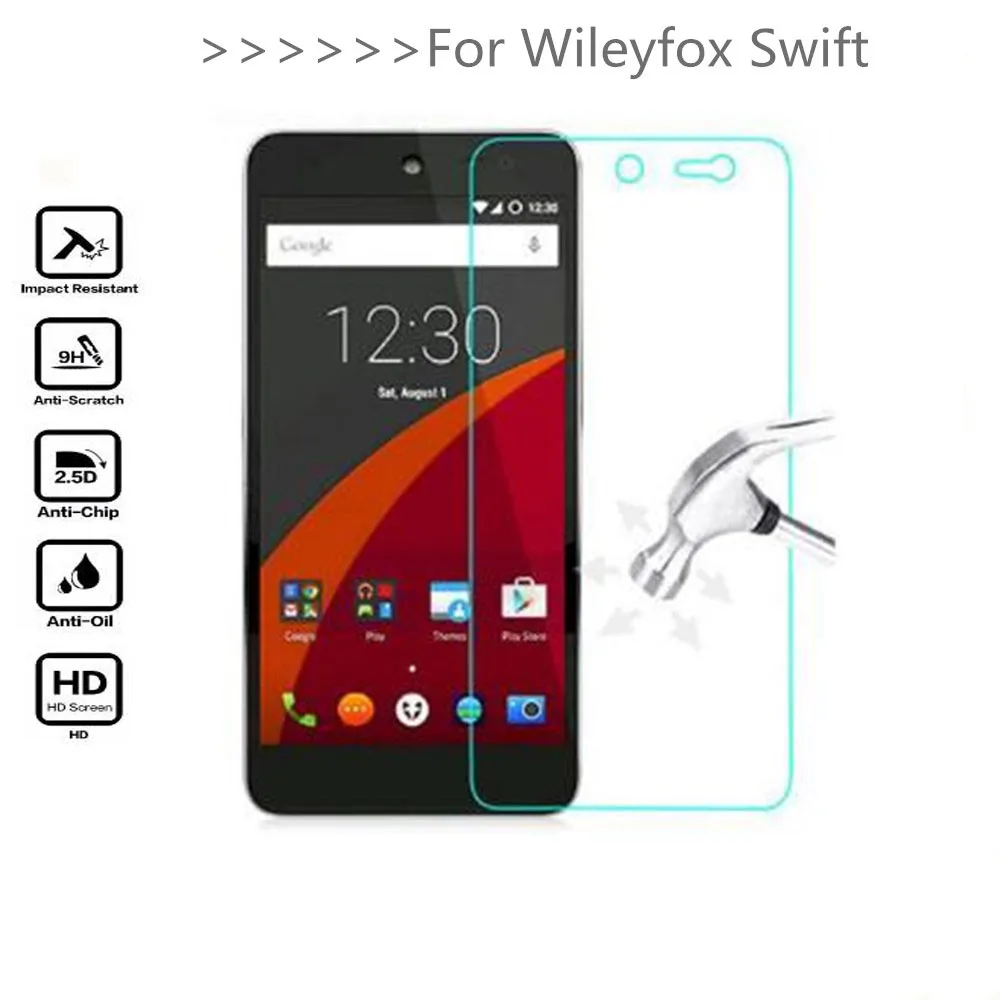 Закаленное стекло для Wileyfox Swift защита экрана 9H 2.5D защитная пленка телефона