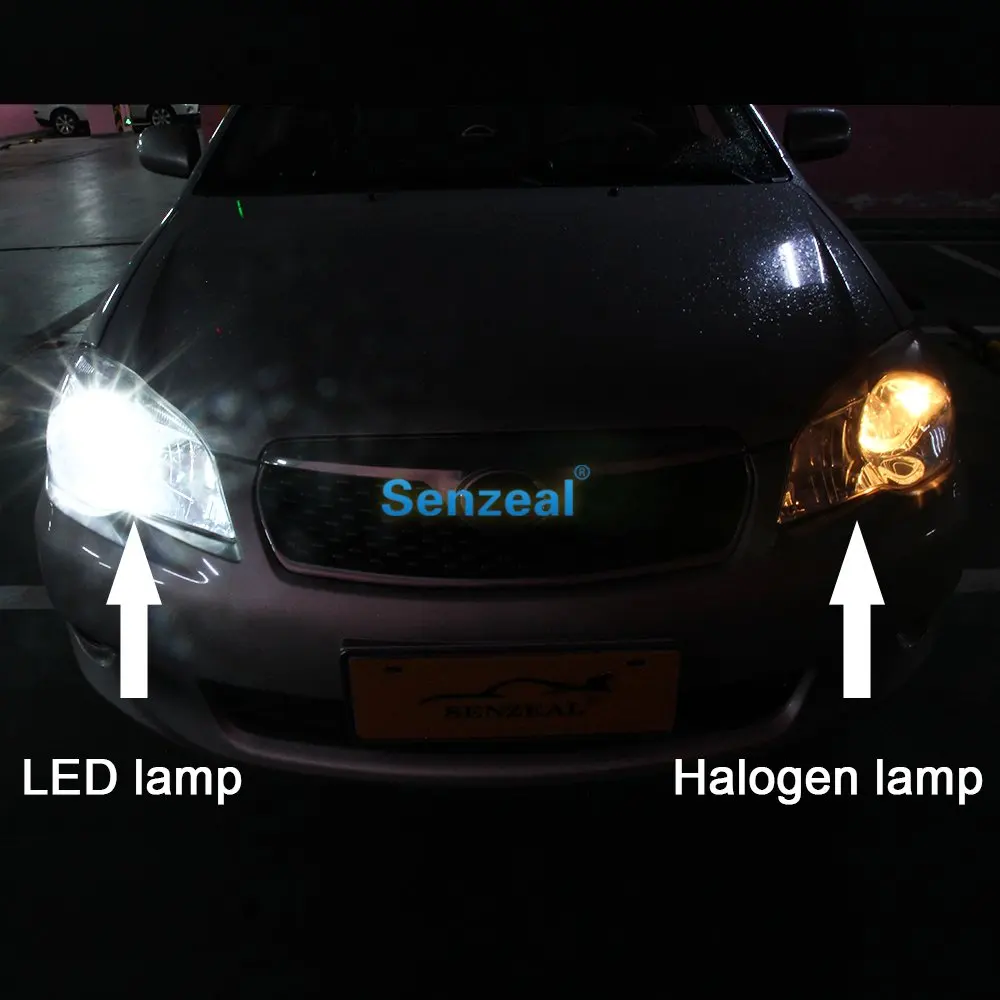 SENZEAL 2 шт. T10 Автомобильный светодиодный светильник W5W 1000Lm 3570 CSP 194 лампы 168 72W фары