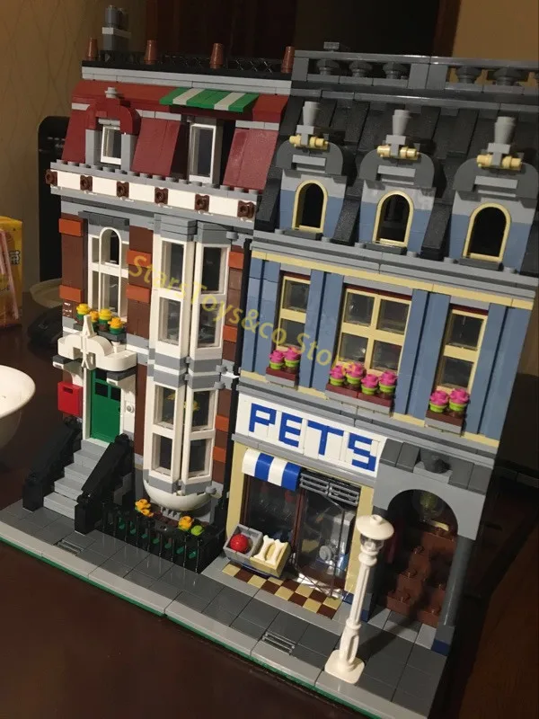 15009 2082 шт. Street View серии Pet Shop Модель Строительство Конструкторы комплект Кирпичи