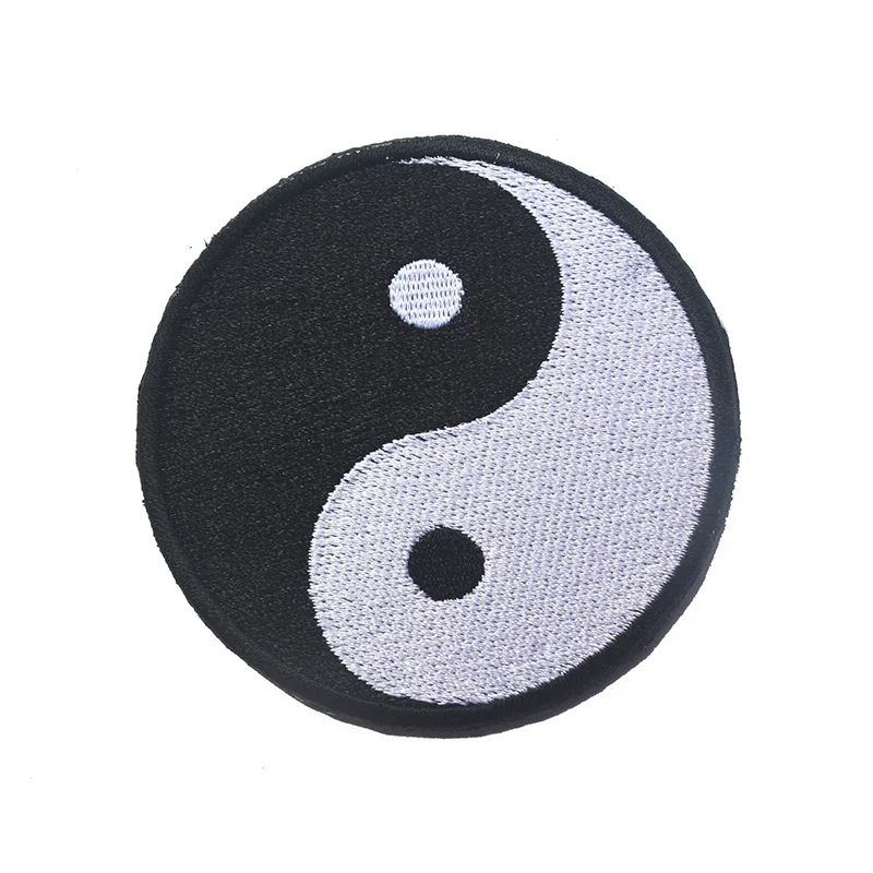 Пластырь с логотипом Tai Chi восемь рисунков значка Yin и Yang 3D вышивка аппликация