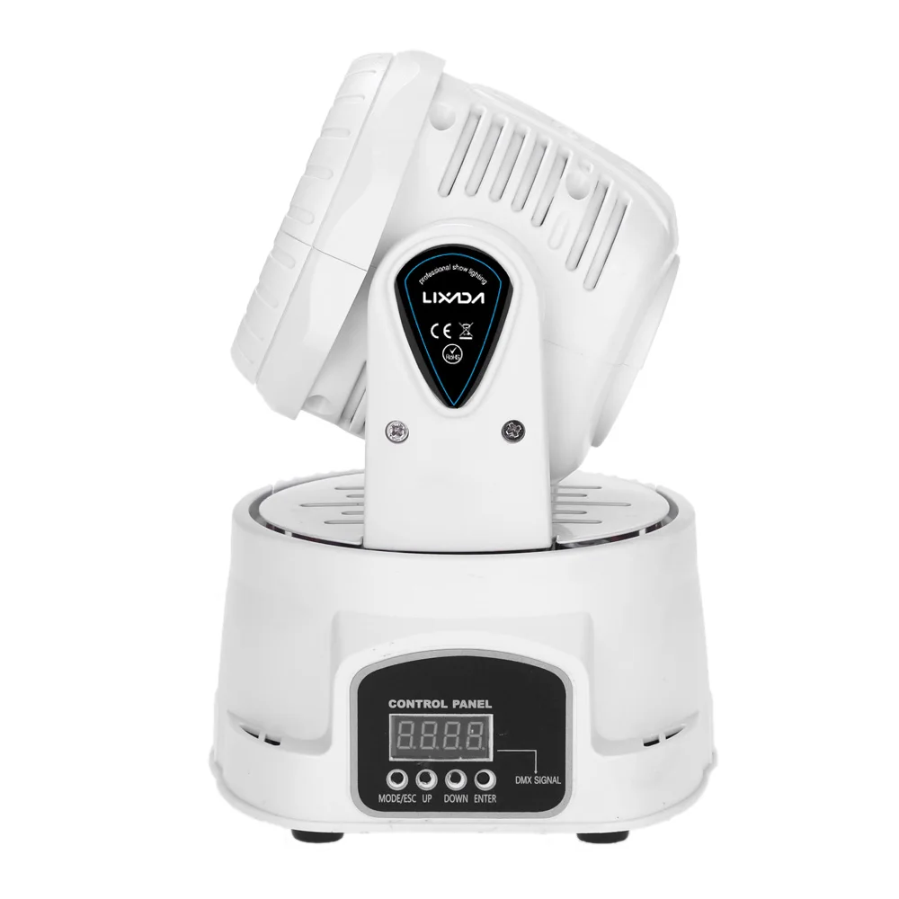 Диско-DJ светильник 7LED 105 Вт RGBW 9/14 канальный диско-светильник DMX512 мини Вращающаяся головка движущийся сценический светильник для дискотеки