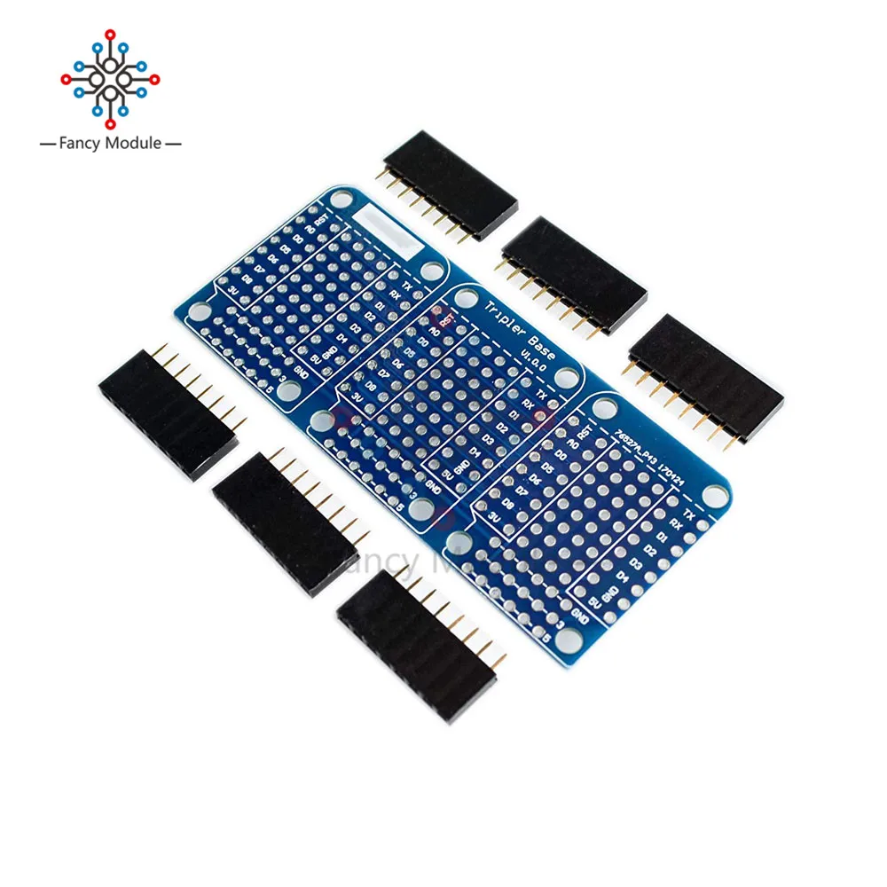 Двухсторонняя Плата расширения Tripler Base V1.0.0 Shield для WeMos D1 Mini ESP8266 Arduino | Инструменты
