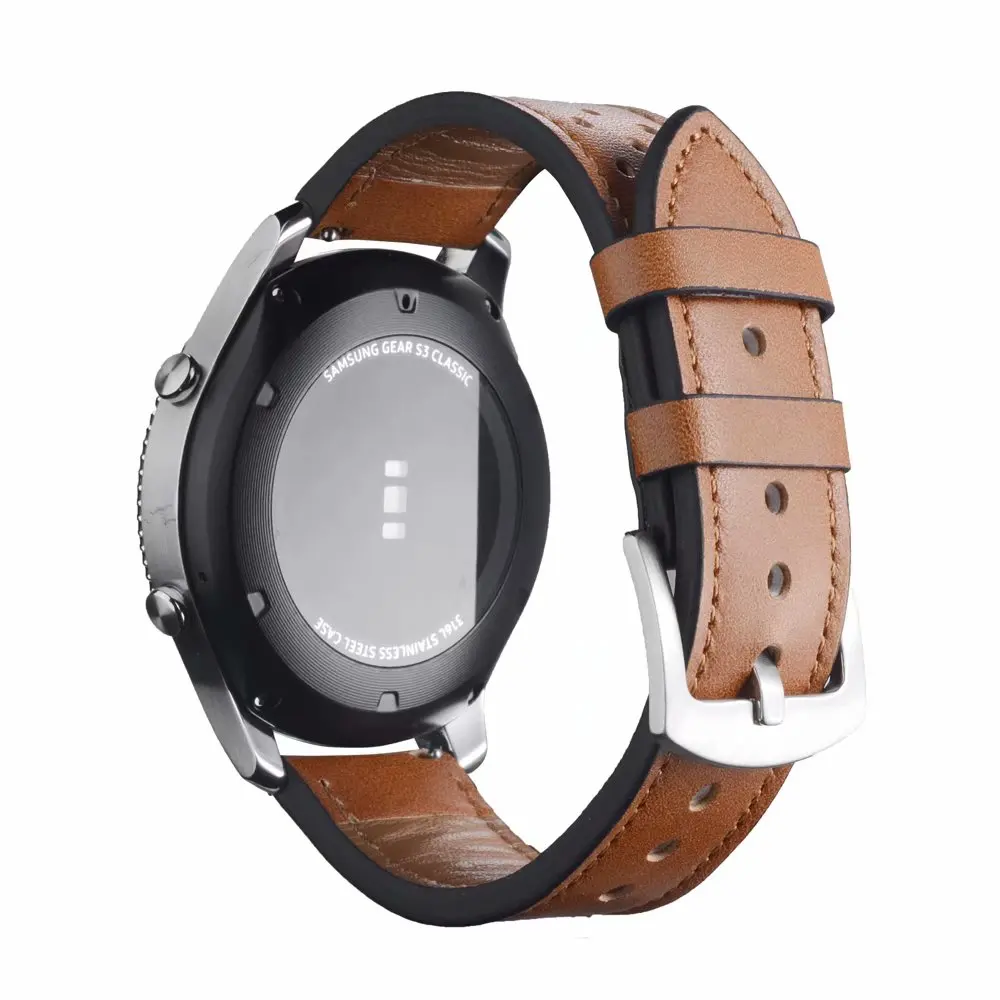 Ремешок для часов Xiaomi Huami Amazfit Stratos Band 2 Pace ремешок из натуральной кожи Samsung Gear S3