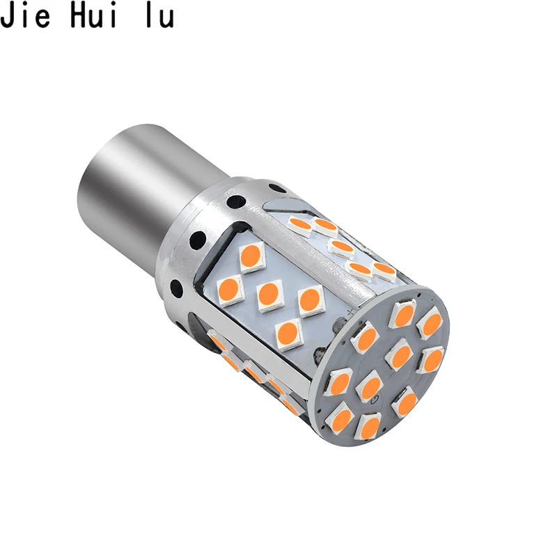 1 шт. P21W светодиодный 1156 BA15S PY21W BAU15S 3030 35SMD лампочки Canbus Бесплатная T20 7440 W21W