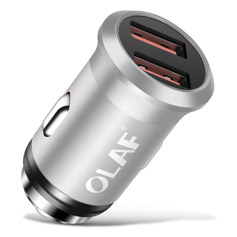 Олаф Мини Авто USB зарядное устройство для телефона планшета gps 3.1A быстрое зарядное устройство автомобильное зарядное устройство двойной USB Автомобильное зарядное устройство для мобильного телефона