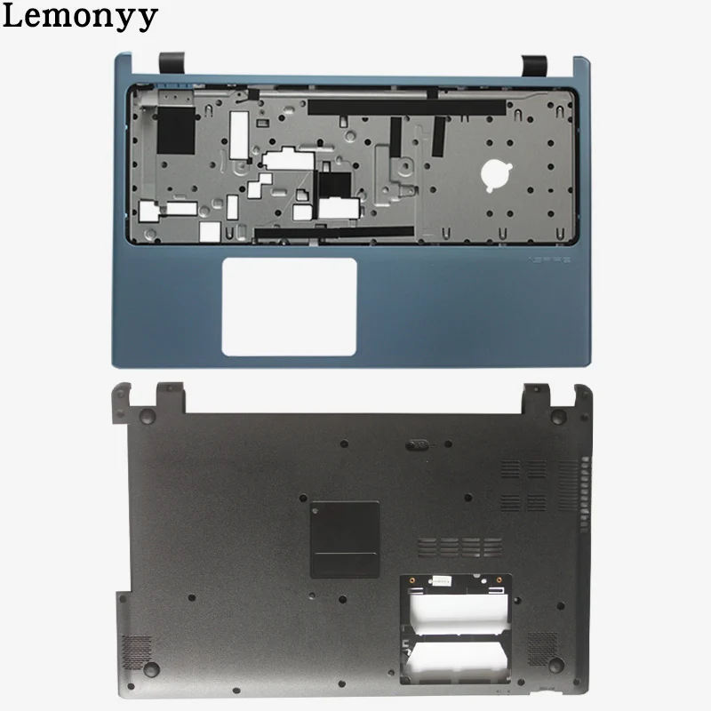 blue C and D shell Чехол для ACER Aspire V5-531 V5-531G V5-571 V5-571G и Упор для рук, не сенсорный ободок клавиатуры/ноутбук Нижний Базовый чехол Крышка - Цвет: blue C and D shell