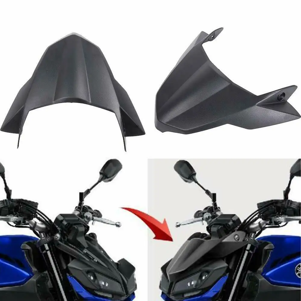 Motorcycle Black Fly Screen Beak Cowl Protector Cover For Yamaha MT09 FZ09 MT 09 FZ 09 MT-09 FZ-09