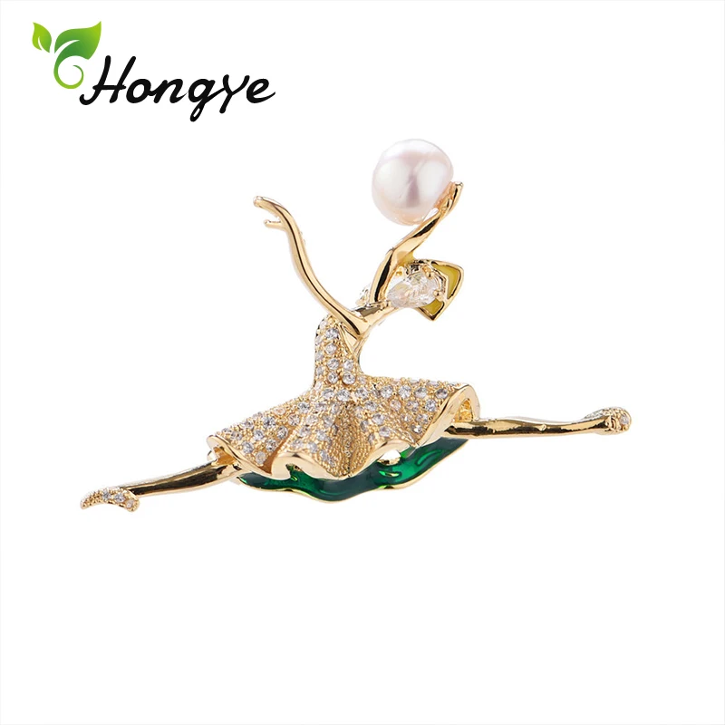 Hongye изящные броши для женщин роскошное пальто/платье булавка ювелирное изделие
