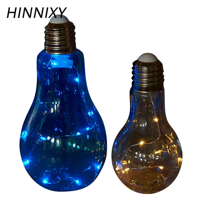 Hinnixy форма лампы декоративный светодиодный ночник медный провод гирлянда свет