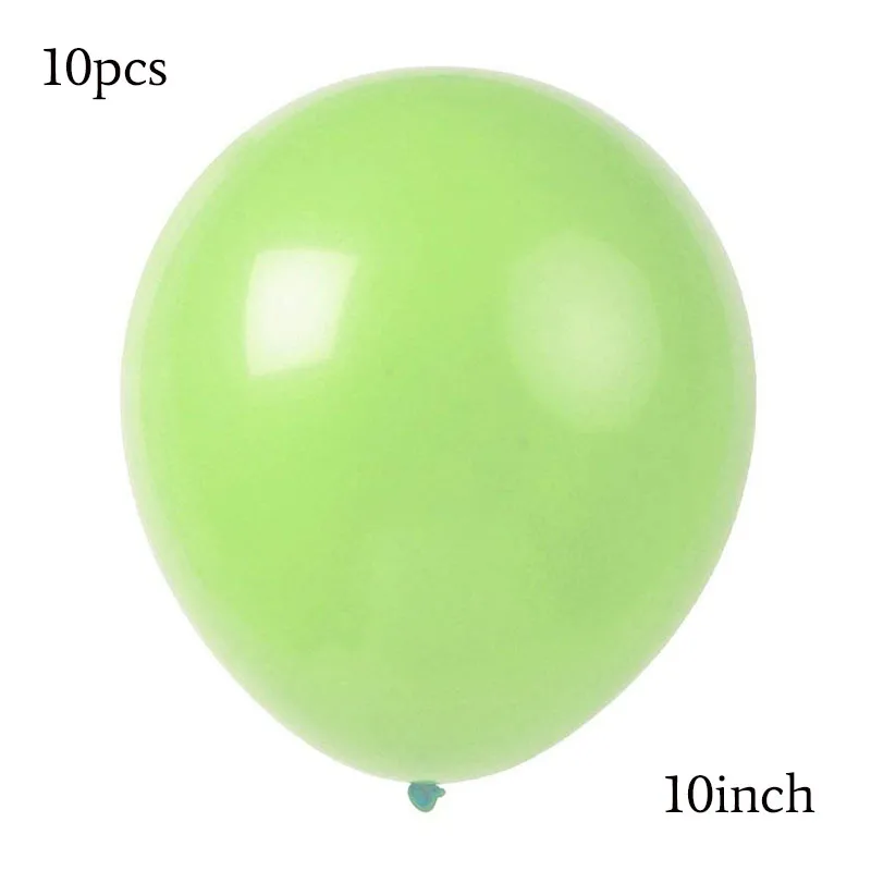 10pc 10in fruitgreen Вечерние воздушные шары из фольги в стиле джунглей, животных, тигра, Льва, обезьяны, зебры, жирафа, коровы, сафари, аксессуары для детской вечеринки на день рождения - Цвет: 10pc 10in fruitgreen