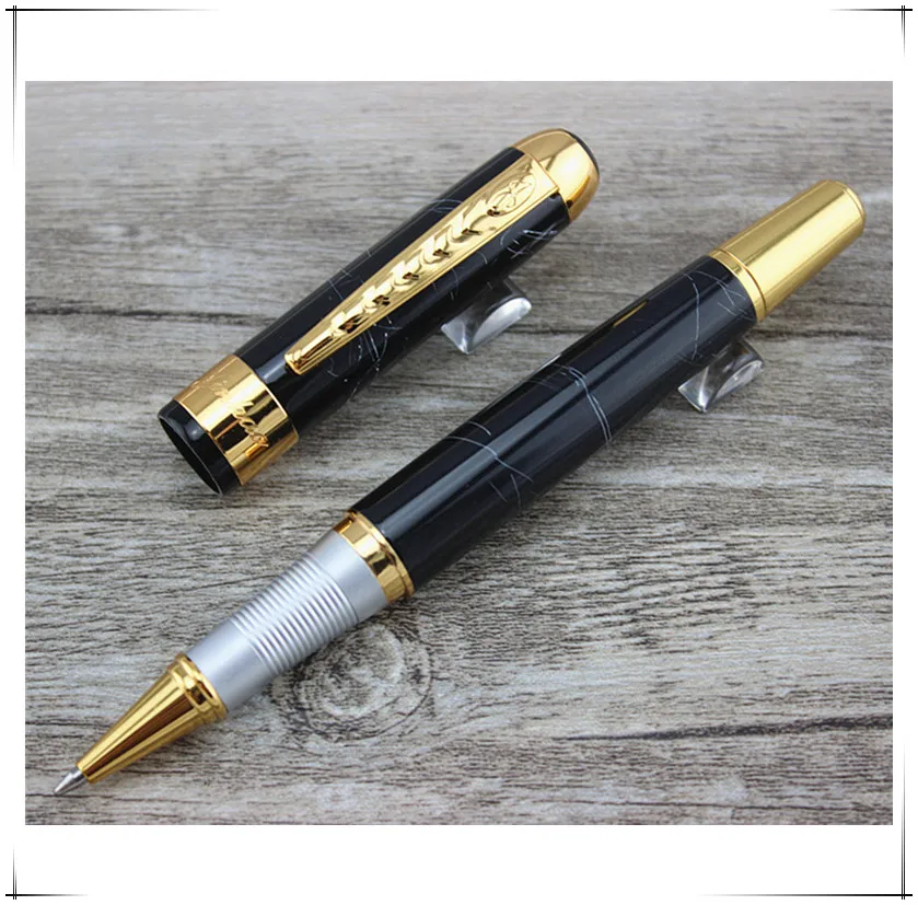 Hgih качественные канцелярские принадлежности jinhao 250 черный и золотой зажим