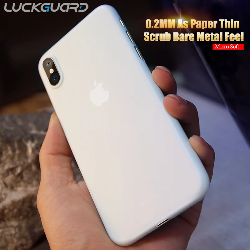 Роскошный чехол LuckGuard для телефона iPhone 8 7 7Plus 6 6S 6Plus мягкий скраб Ультратонкий