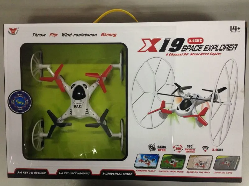 Free Shipping 2.4G 4ch rc space explorer remote control stunt quadcopter toy | Игрушки и хобби