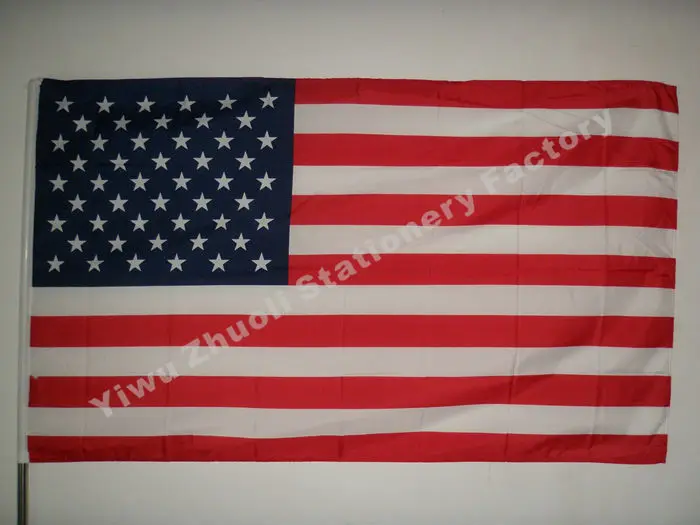 

United States Flag 150X90cm (3x5FT) 115g 100D Polyester Double Stitched High Quality Free Shipping USA American Flag