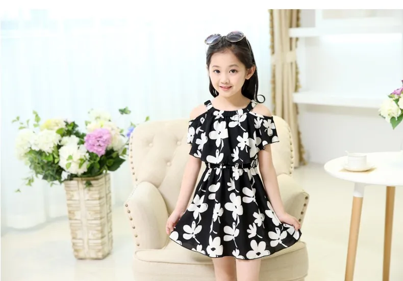 Новинка 2019 летняя детская одежда детское платье для девочек больших детские
