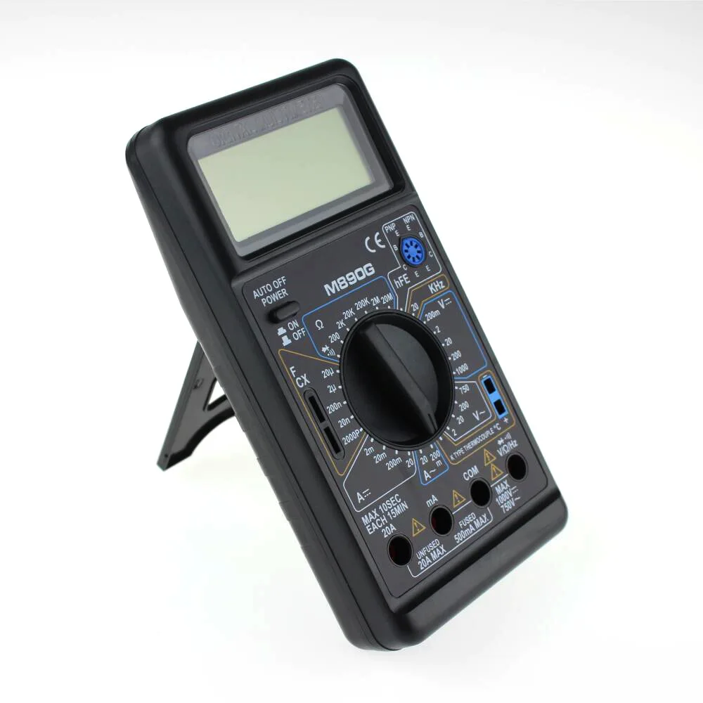 DT890G мини мультиметр ЖК-цифровой многофункциональный для усилителя напряжения ом тестер Вольтметр Амперметр измеритель тока