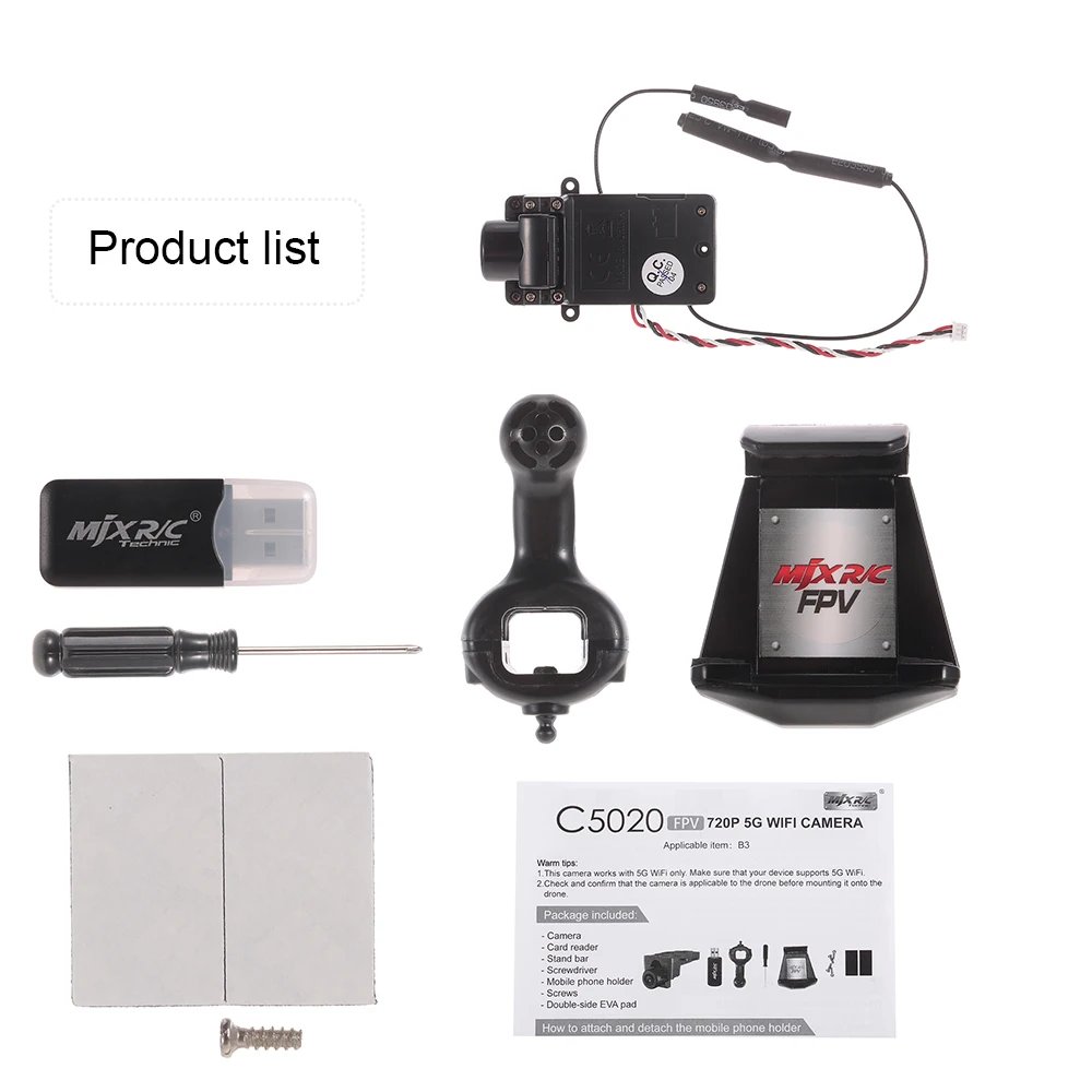MJX C5020 720 P 5 г Wi Fi FPV Камера для B3 Радиоуправляемый Дрон ошибки 3 Quadcopter|Детали и
