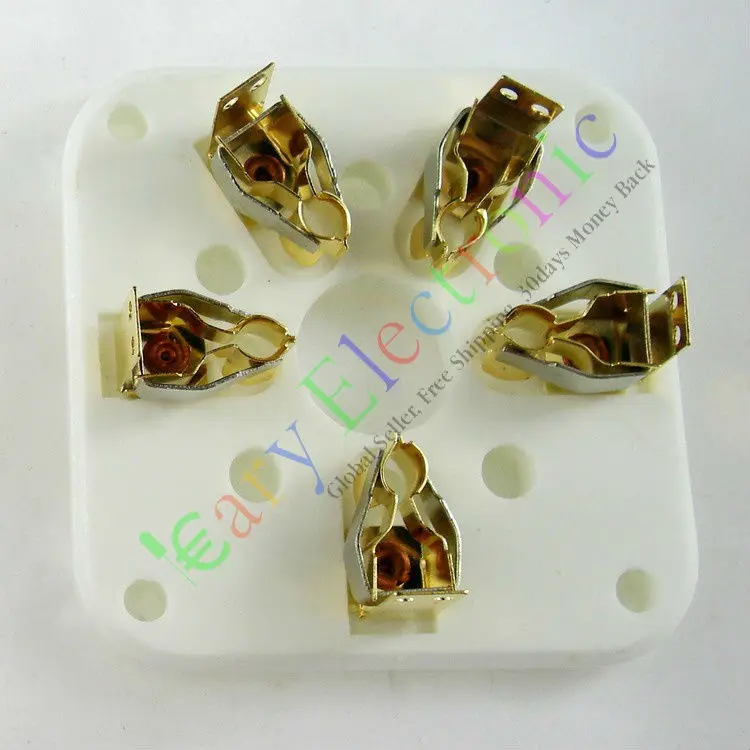 Позолоченная 5pin Керамическая вакуумная трубка с золотым основанием клапана для 3