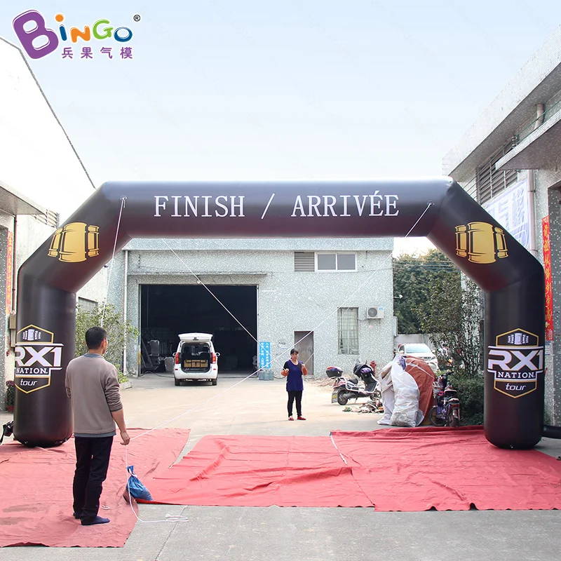 

Free shipping 8X4 meters inflatable arch with digital printing for advertising customized inflatable finish line archway toys