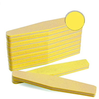 Yellow-1pc Горячие 1 шт пилки для ногтей шлифовальный полировщик для педикюра и маникюра Профессиональный Уход за ногтями двухсторонний Профессиональный портативный инструмент для красоты - Цвет: Yellow-1pc