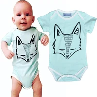 new brands baby jumpsuits infant overall cute cartoon fox printed toddler girl romper kids clothes boys children clothing a184
