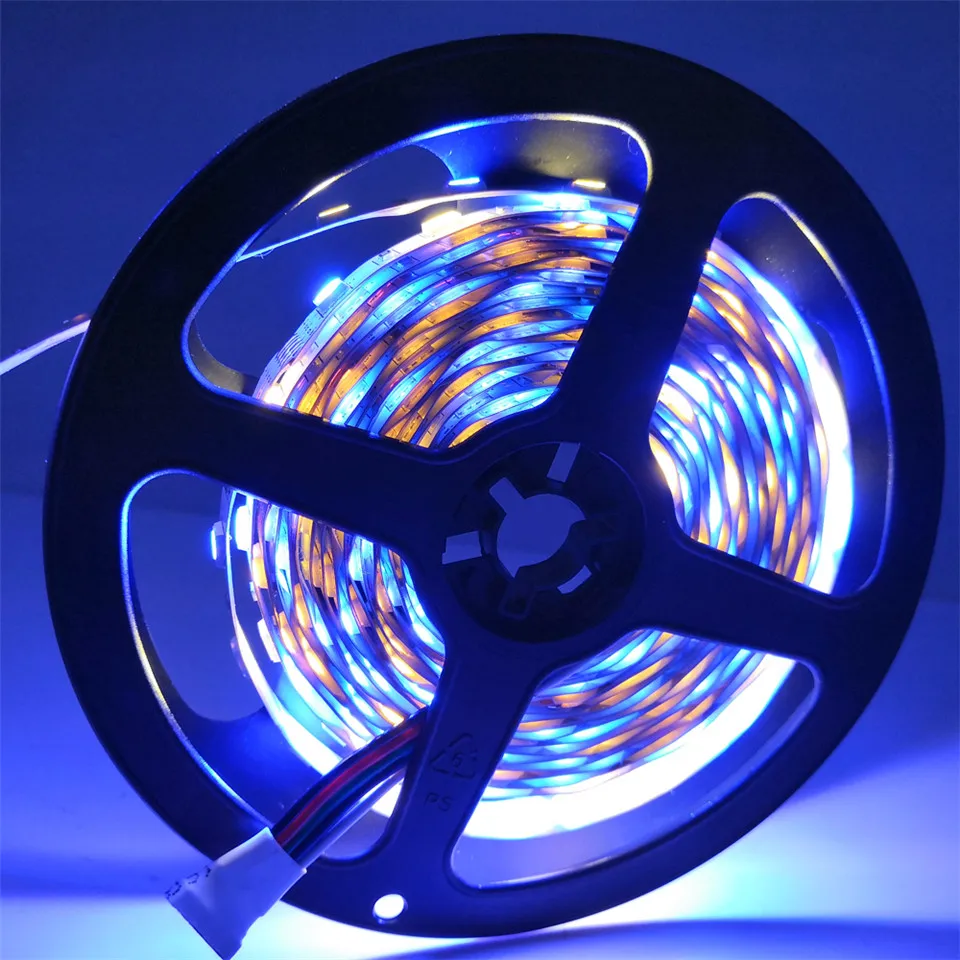 DC12V 20 м RGBW Fita De Светодиодная лента IP20 RGB белый теплый не водонепроницаемый 15 10