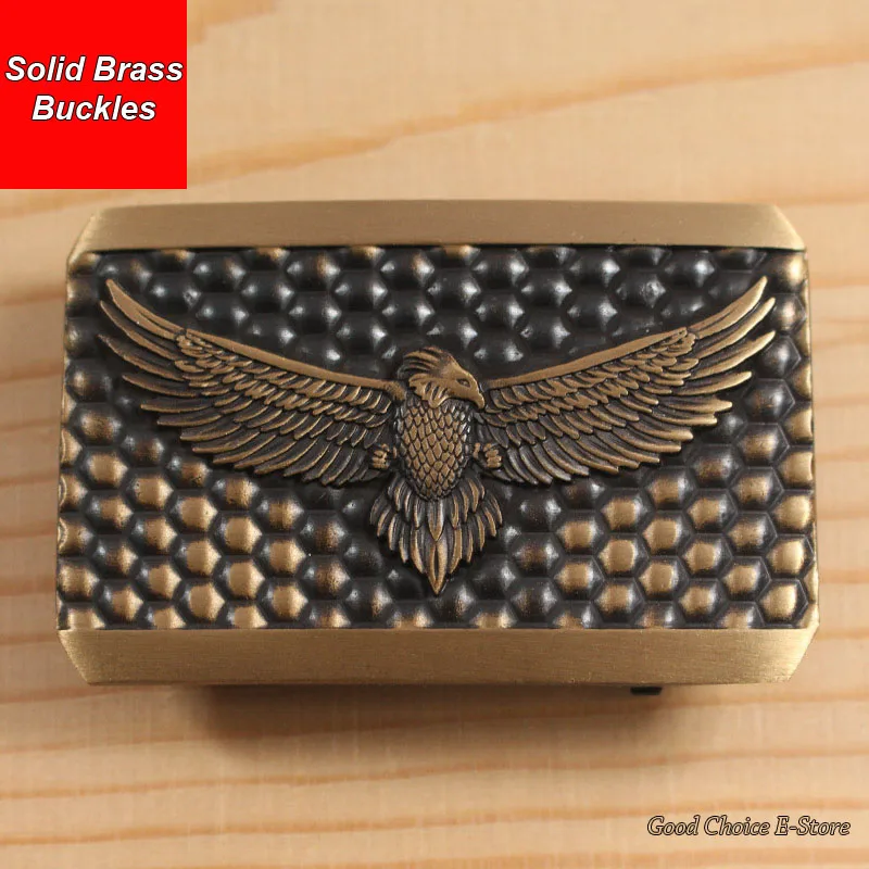 Мужская пряжка для ремня из 100% латуни и меди в стиле ретро с античной отделкой