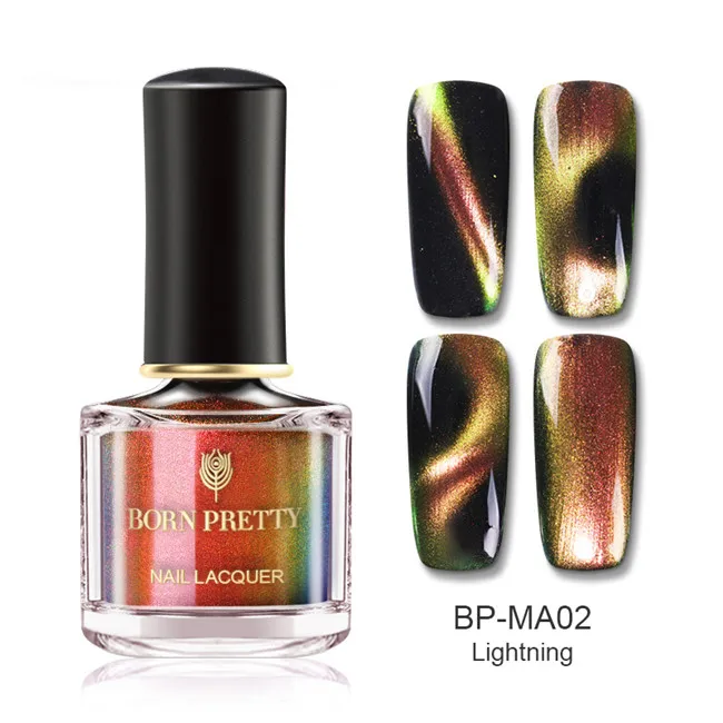 BP-MA02 BORN PRETTY 3D Магнитный Блестящий лак для ногтей 6 мл голографический лак для глаз хамелеона кота - Цвет: BP-MA02