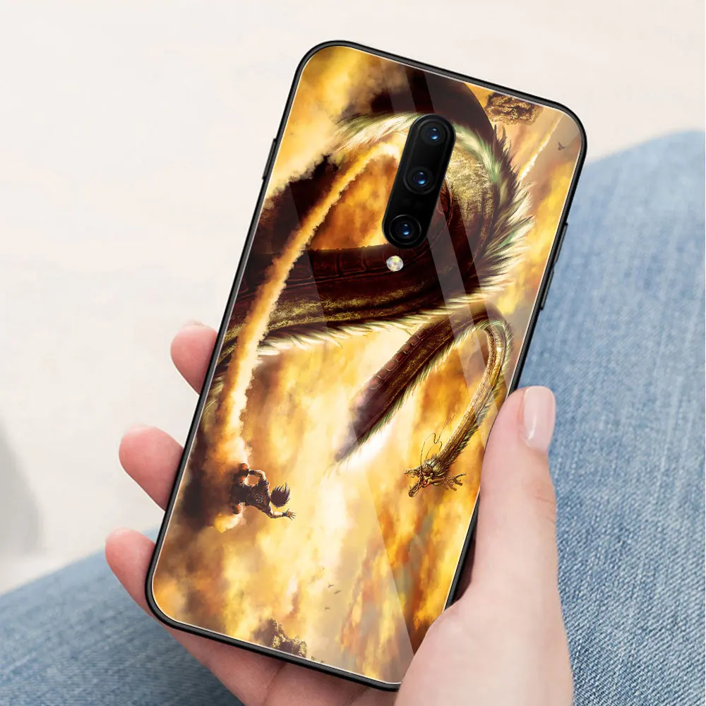 Для Oneplus 6t чехол стеклянная задняя крышка Dragon ball супер Чехол 7 pro coque для 1 + 5 5t 6 |