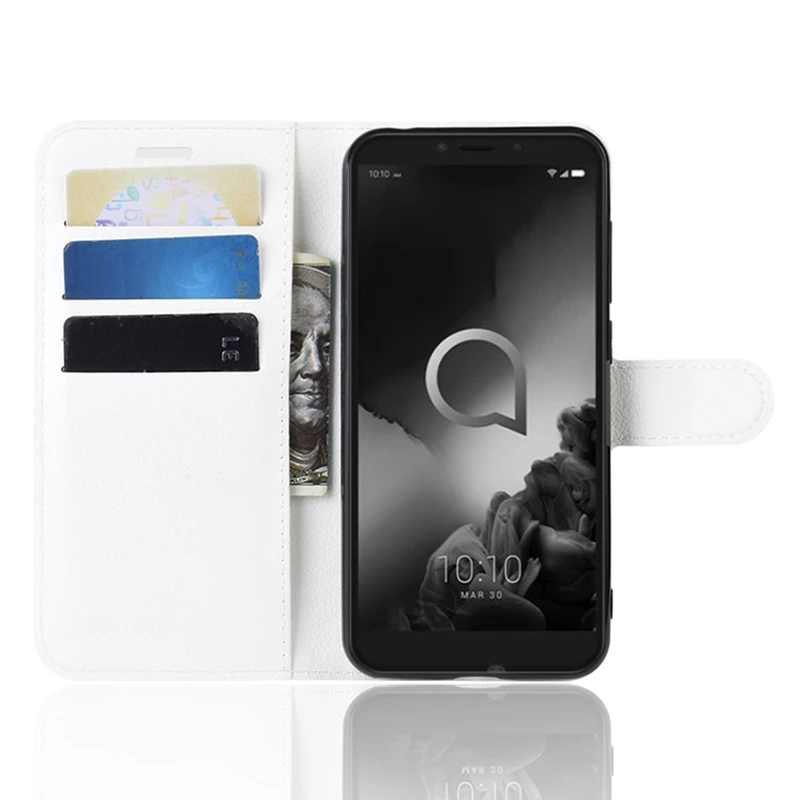 Чехол-подставка для Alcatel 1 S, роскошный флип-кошелек из искусственной кожи, деловые чехлы для телефонов Alcatel 1 S 5024D 1 S, чехлы на заднюю панель
