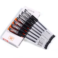 6pcslot high quality gel pen 0 5mm black red blue ink for writing pen office stationery school refillable refills