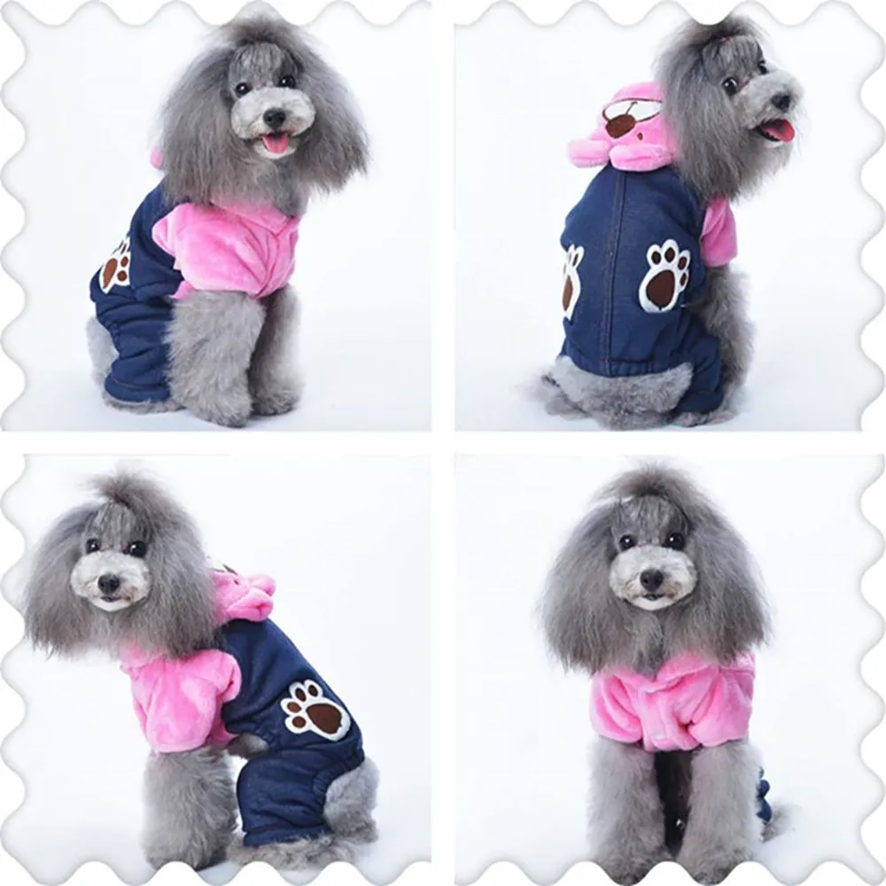 Transer собака пижамы Одежда для собак питомцев одежда в полоску осень зима Новый