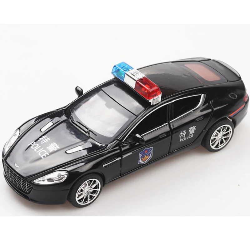 Популярный полицейский игрушечный автомобиль 1:32 Aston металлические полицейские