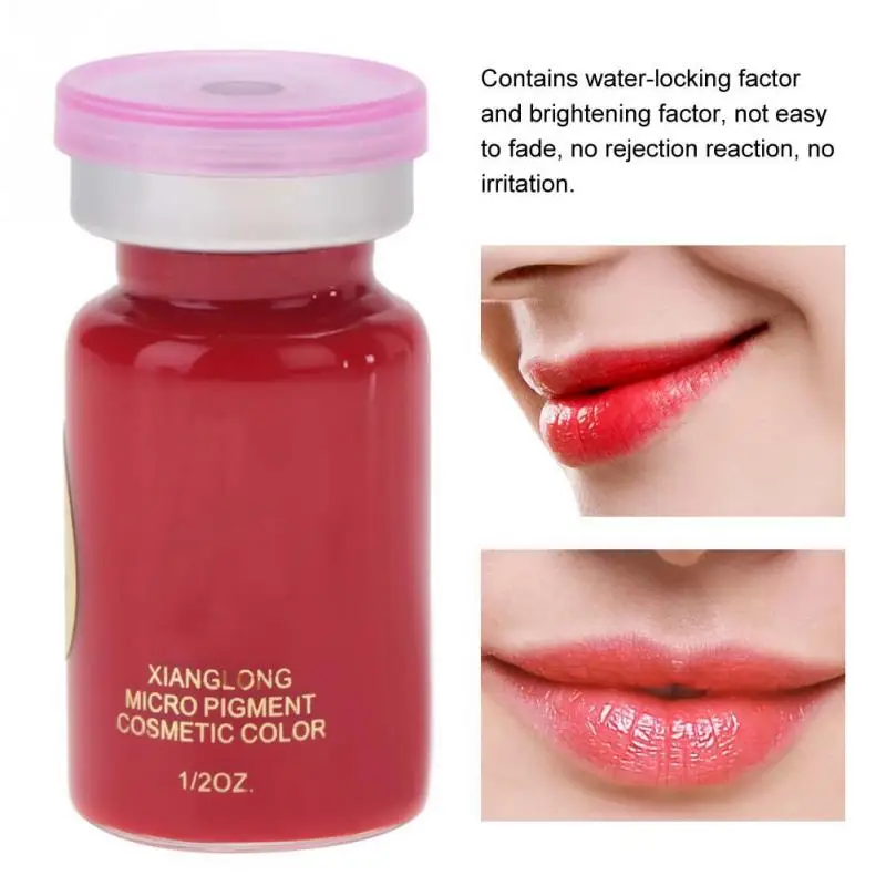 Red Lip 8 мл/бутылка для бровей, губ, татуировки, пигмент, микроблейдинг, пигмент, чернила для макияжа, Перманентный макияж, чернила для татуировок, пигмент для губ - Color: Red Lip