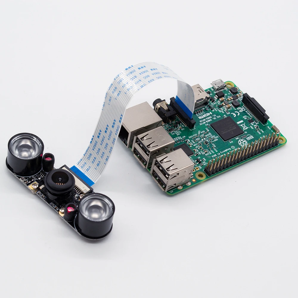 Raspberry Pi4B IR Camera Night Vision Focal Adjustable 5MP 1080P Fish Eye Wide Angle Module Compatible with All RPI Board | Электронные