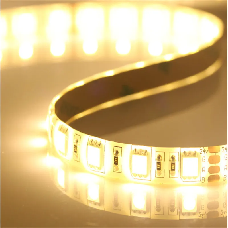 5 м/рулон 5050 60led/M 24VDC IP65 мягкий ленточный светильник светодиодный для наружного
