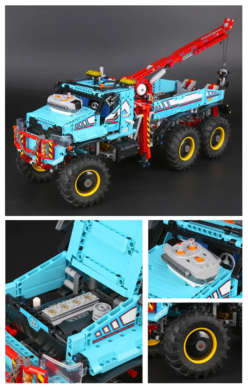 20056 1912 шт. Technic серия The Ultimate All Terrain 6X6 пульт дистанционного управления грузовик набор строительных блоков Кирпичи 42070