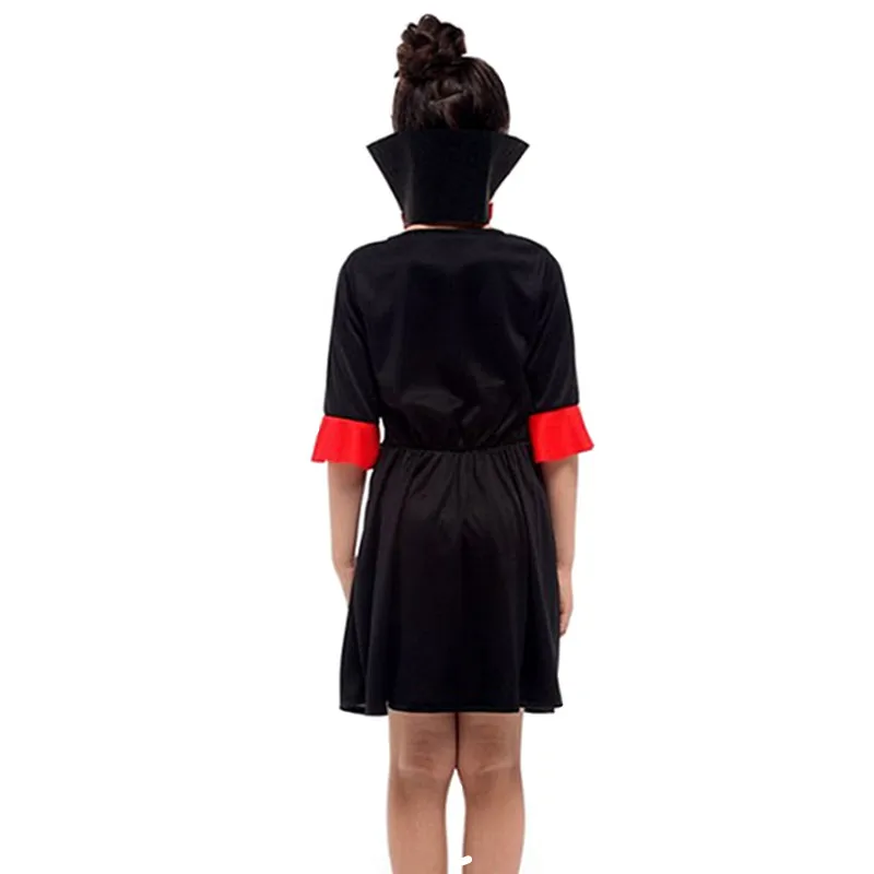 

New M-XL Red Girls Vampire Cosplays Kids Children Halloween Queen Costume Carnival Purim parade Masquerade Role play party dress