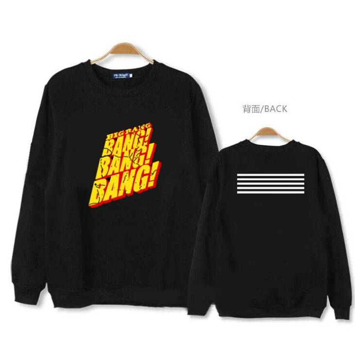 Толстовка с круглым вырезом и принтом Bigbang g Dragon GD Модный пуловер капюшоном|fashion