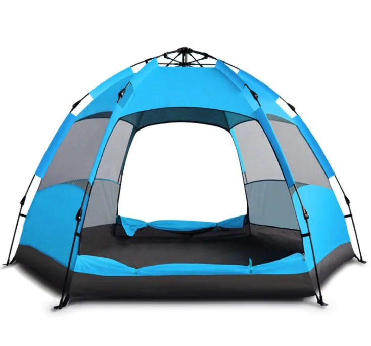 

5-7 Person Automatic Tent Double Layer Outdoor Waterproof Camping Hiking Hexagon