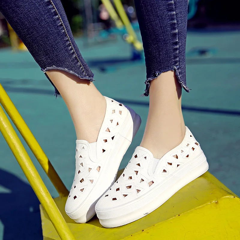 Женские парусиновые туфли женские мокасины женская обувь на плоской подошве