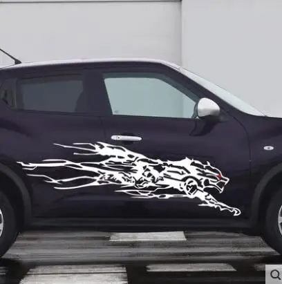 Автомобильные наклейки для бега экономный волк автомобильные универсальные
